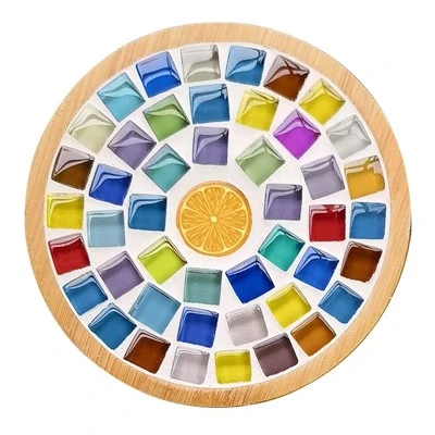 DIY Bamboo Mosaic Coaster Kit – Creative Craft Set